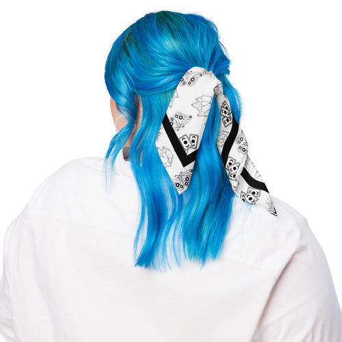 Black and White Whimsigoth All-over print bandana image 0