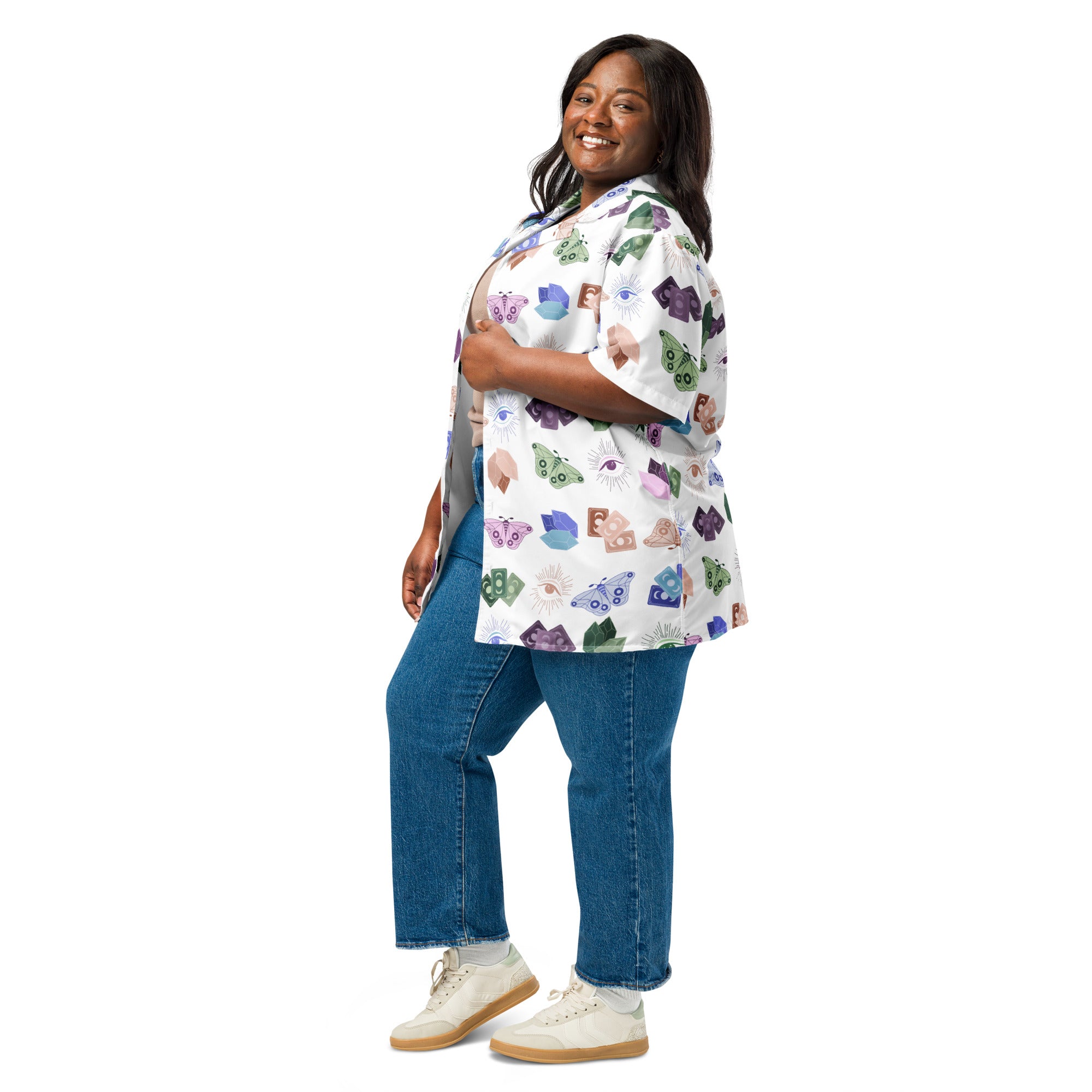 Subtle Whimsigoth Unisex button shirt image 1