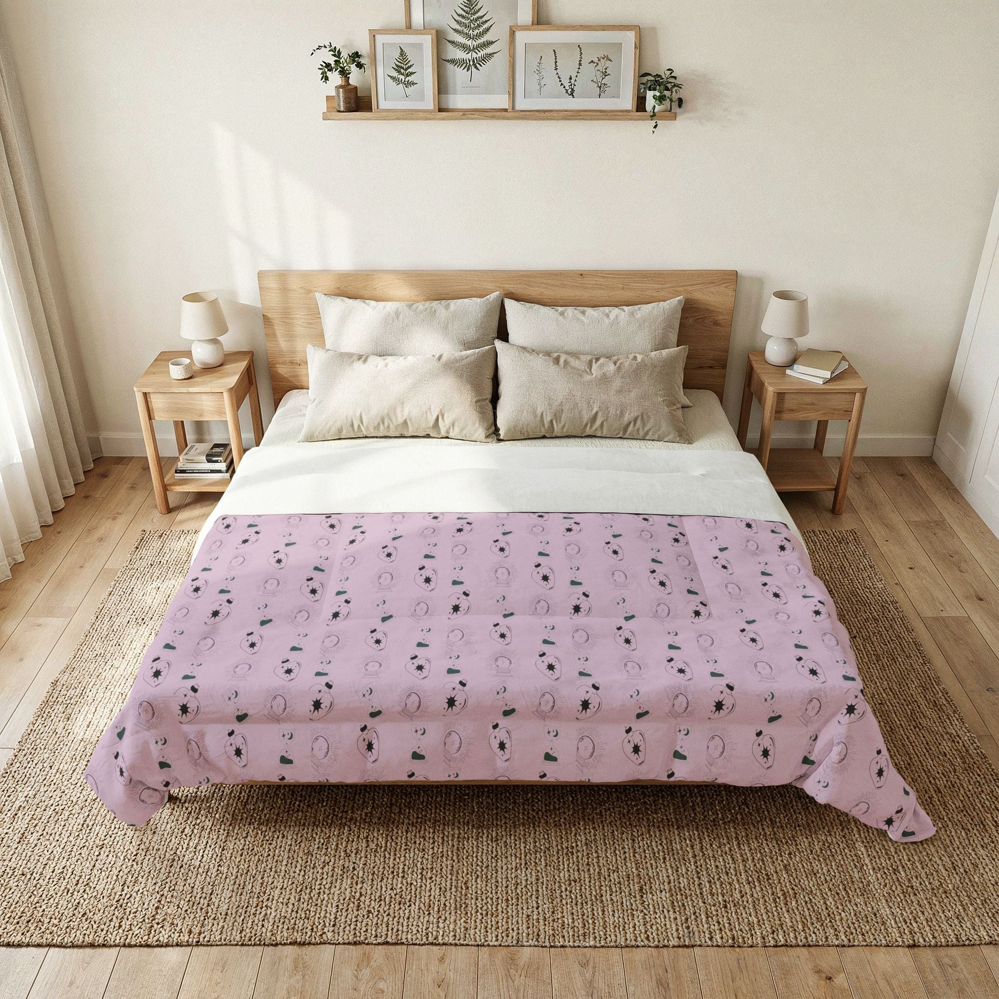 Gothic Whimsy Purple Comforter | Cotton Comforter image 0