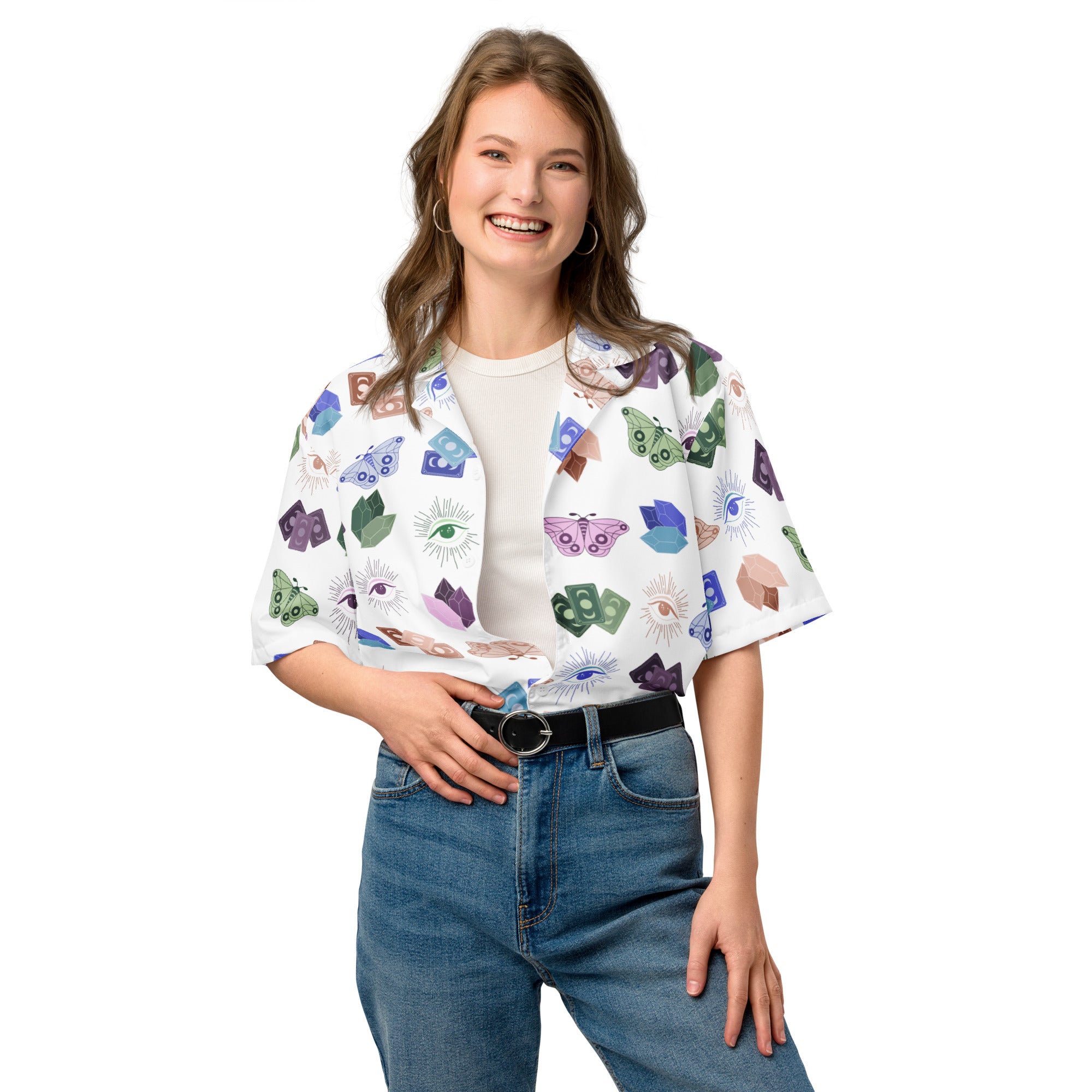 Subtle Whimsigoth Unisex button shirt image 3